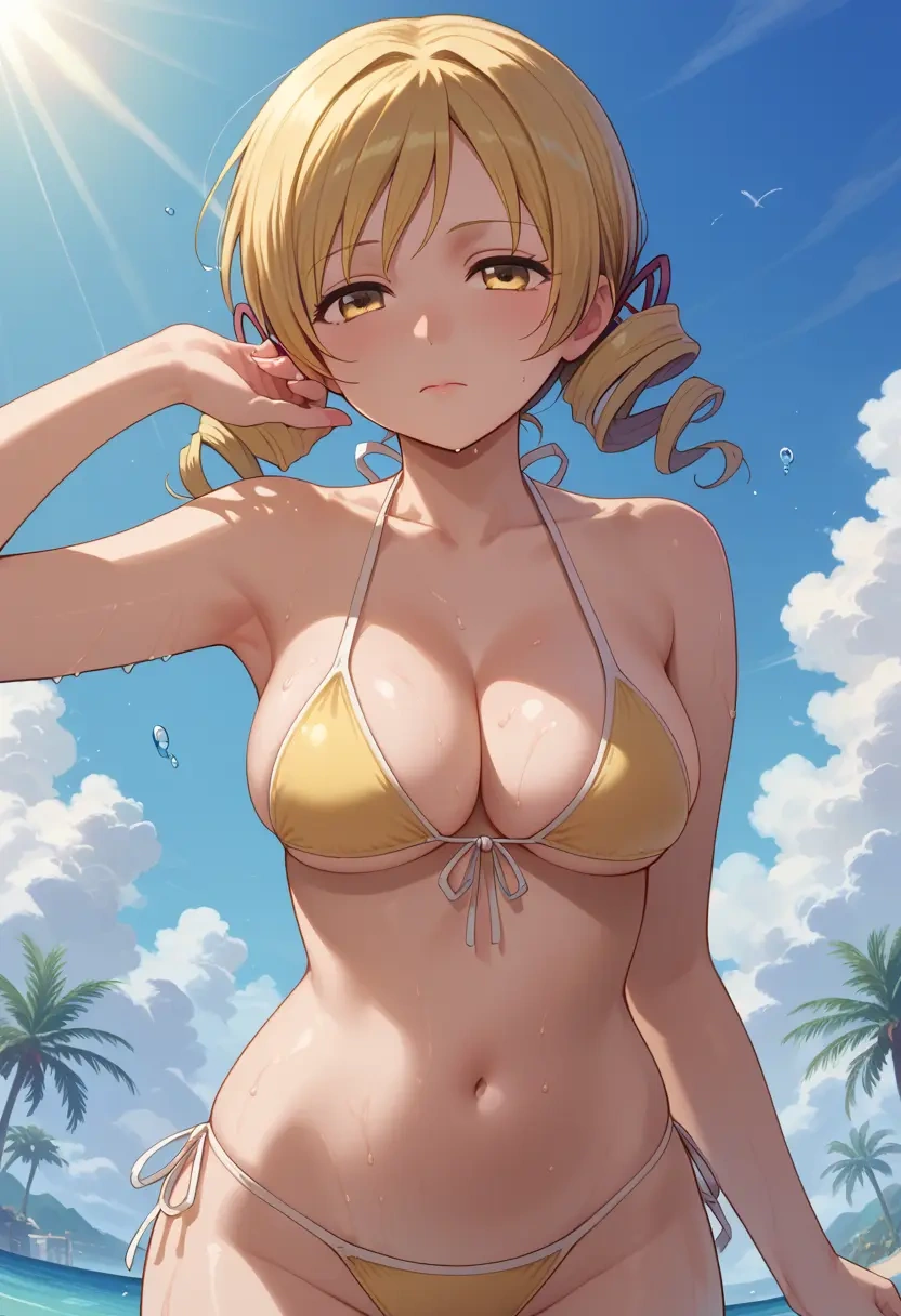 mahou_shoujo_madoka_magica,tomoe_mami,bikini  - 