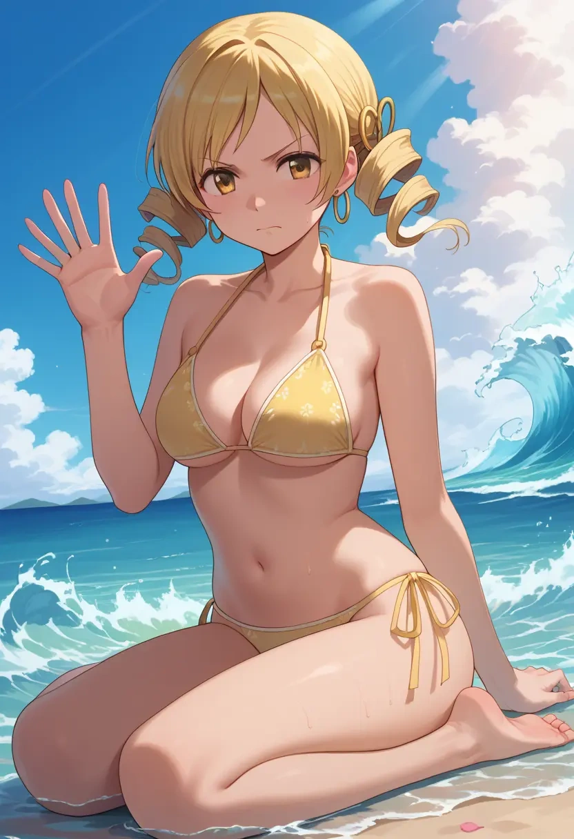 mahou_shoujo_madoka_magica,tomoe_mami,bikini  - 