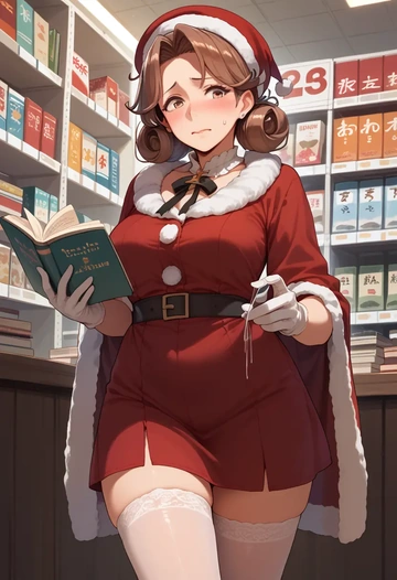 kantai_collection,tone_(kancolle),Christmas,sexy, stockings,  - AI generated anime art