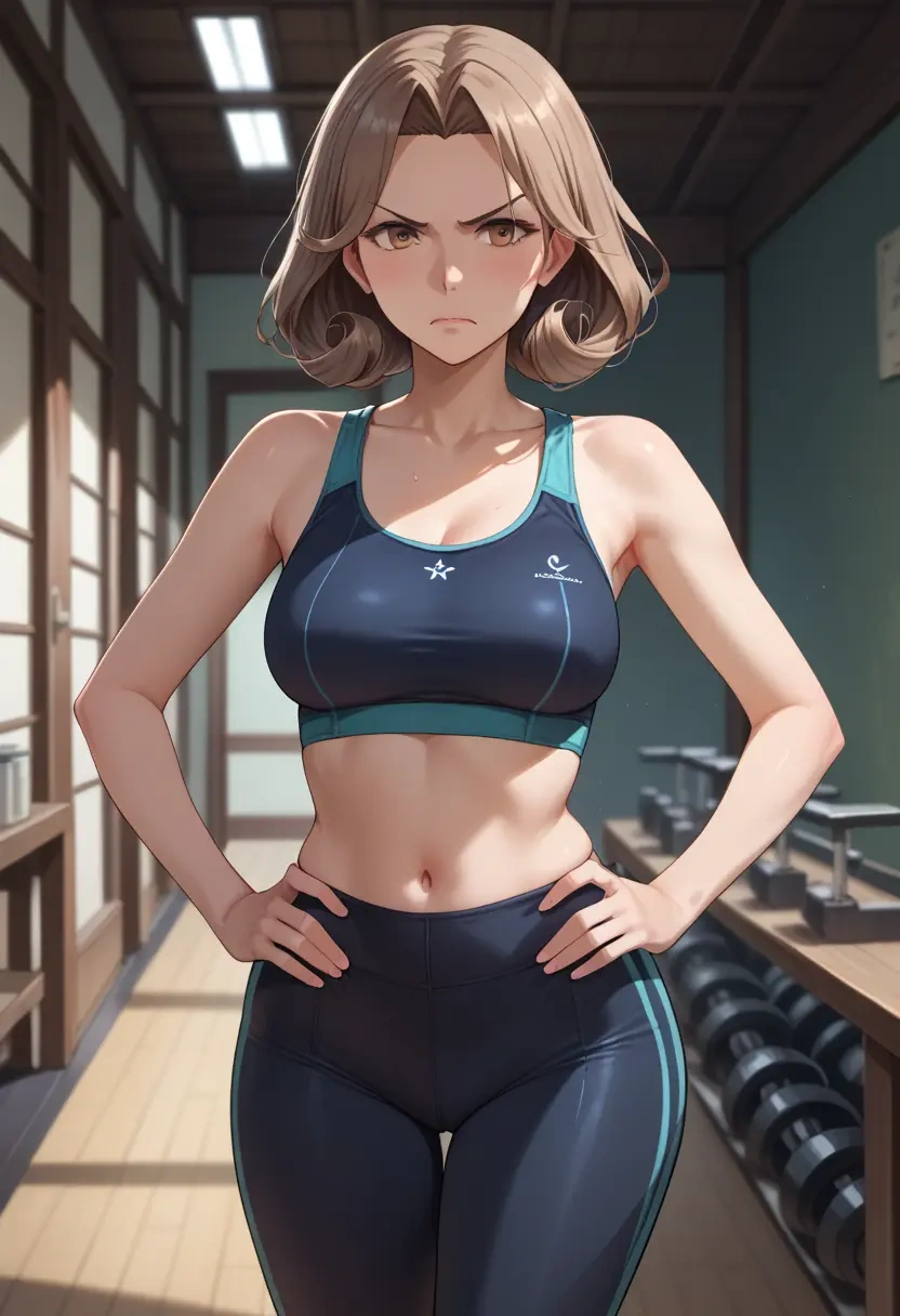 kantai_collection,tone_(kancolle),yoga shorts, bra  - 