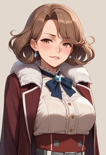 kantai_collection,tone_(kancolle),coat,fur-collar,tailored trousers  - AI generated anime art