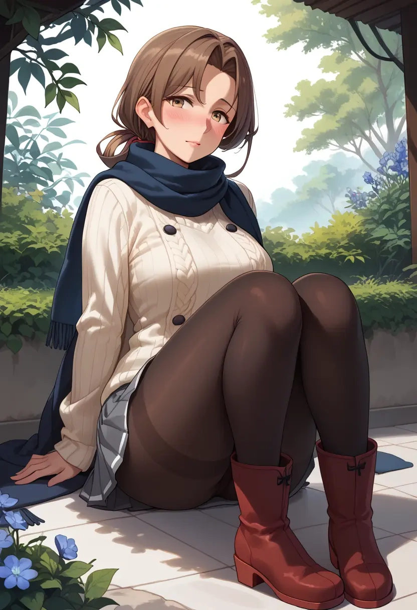 kantai_collection,tone_(kancolle),winter,student uniform,puffer coat  - 