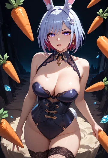 star rail,topaz,bunny girl, sexy,stockings  - AI generated anime art