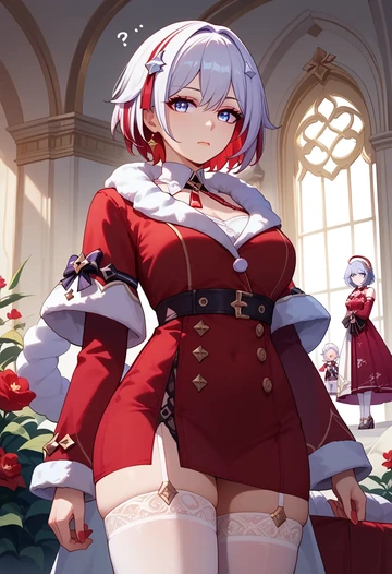 star rail,topaz,Christmas,sexy, stockings,  - AI generated anime art