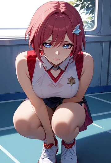 star rail,topaz,tennis skirt  - AI generated anime art