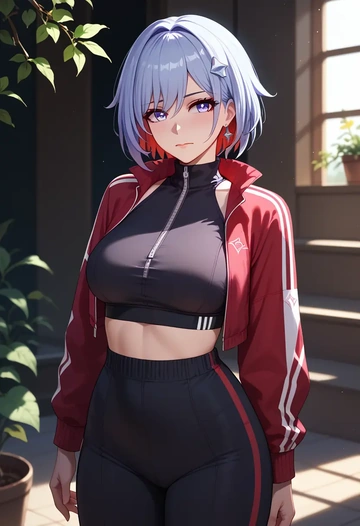 star rail,topaz,athletic,track suit  - AI generated anime art