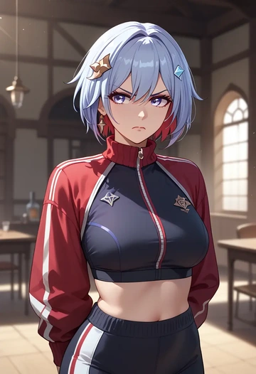 star rail,topaz,athletic,track suit  - AI generated anime art