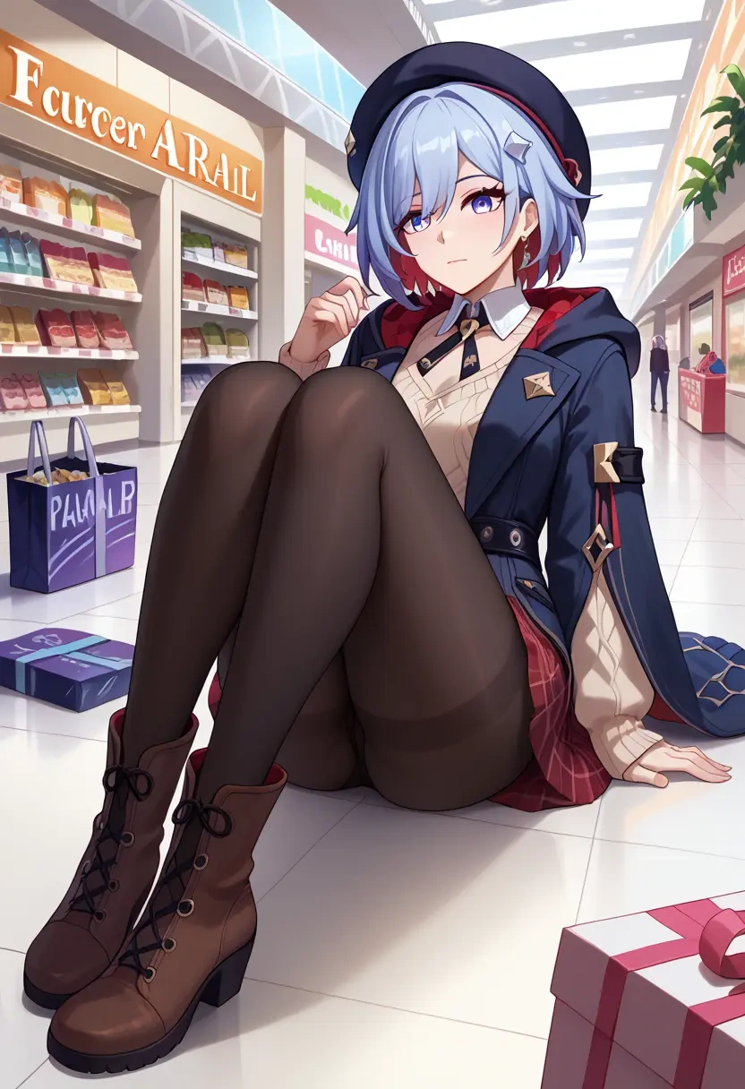 star rail,topaz,winter,student uniform,hooded coat  - 