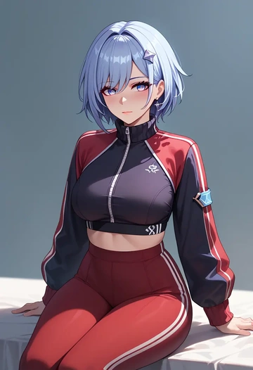 star rail,topaz,athletic,track suit  - AI generated anime art