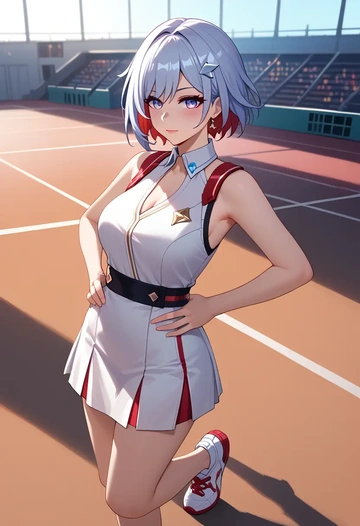 star rail,topaz,tennis skirt  - AI generated anime art