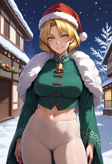 touhou,toramaru_shou,Christmas,dress  - AI generated anime art