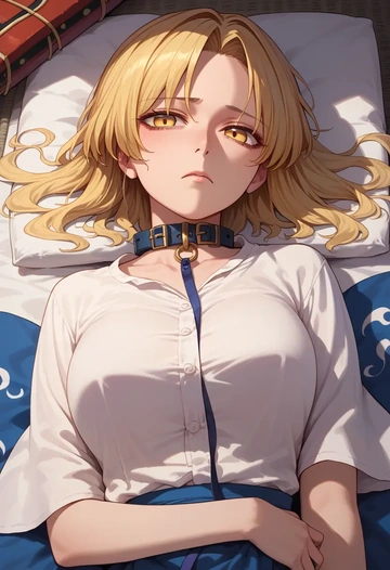 touhou,toramaru_shou,polo shirt,tennis skirt  - AI generated anime art