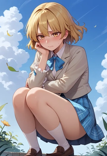 touhou,toramaru_shou,spring,student uniform,blazer  - AI generated anime art