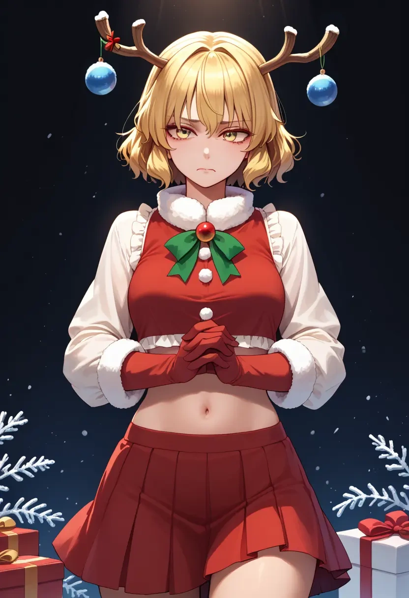 touhou,toramaru_shou,Christmas,skirt  - 