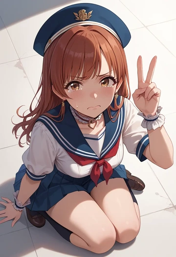 idolmaster,totoki_airi,sailor, uniform  - AI generated anime art