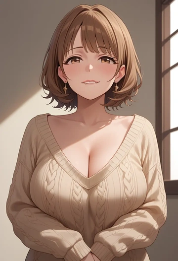 idolmaster,totoki_airi,sweater  - AI generated anime art