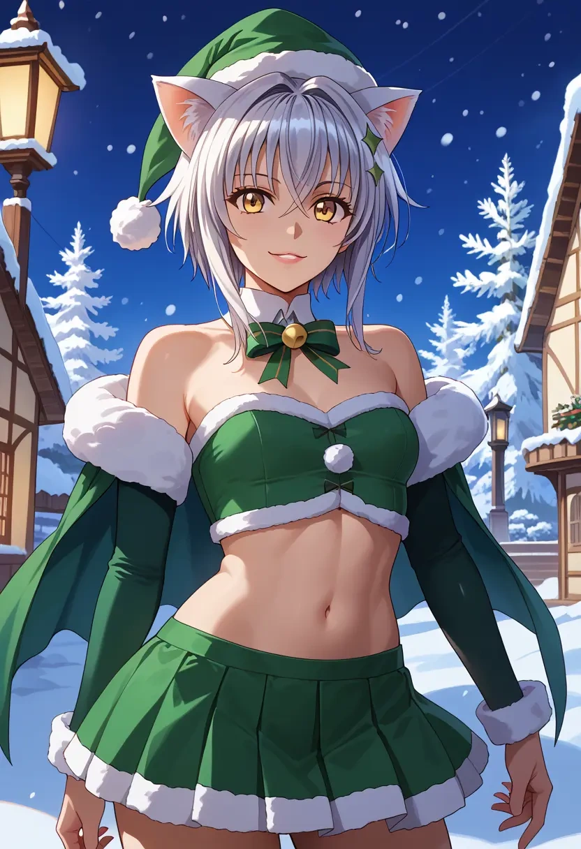 high_school_dxd,toujou_koneko,Christmas,dress  - 