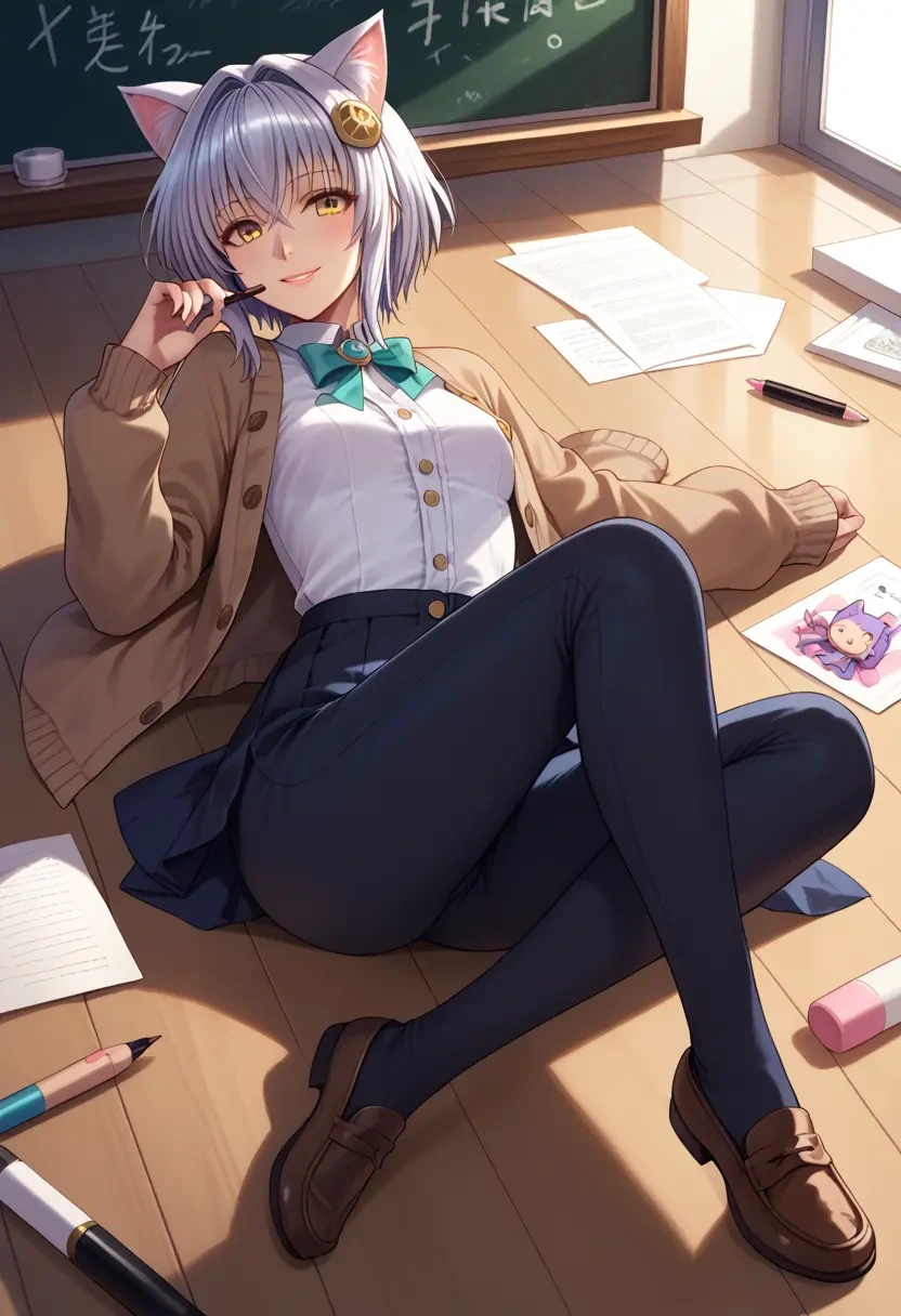 high_school_dxd,toujou_koneko,teacher, sweater  - 