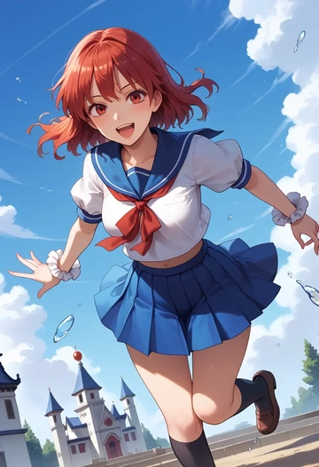 touhou,toutetsu_yuuma,sailor, uniform  - AI generated anime art