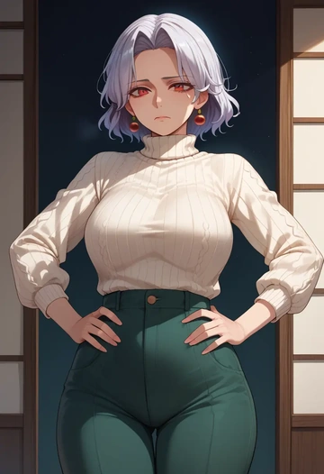 touhou,toutetsu_yuuma,sweater  - AI generated anime art