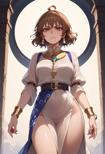 touhou,toyosatomimi_no_miko,Egyptian  - AI generated anime art