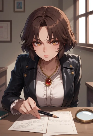 touhou,toyosatomimi_no_miko,detective  - AI generated anime art