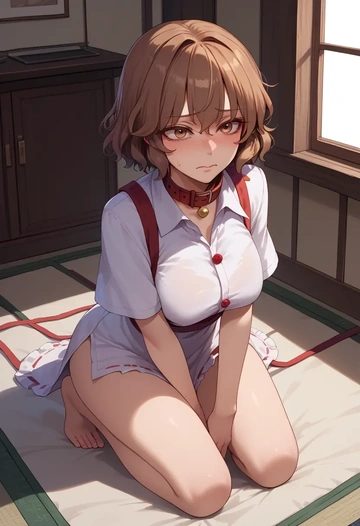 touhou,toyosatomimi_no_miko,polo shirt,tennis skirt  - AI generated anime art