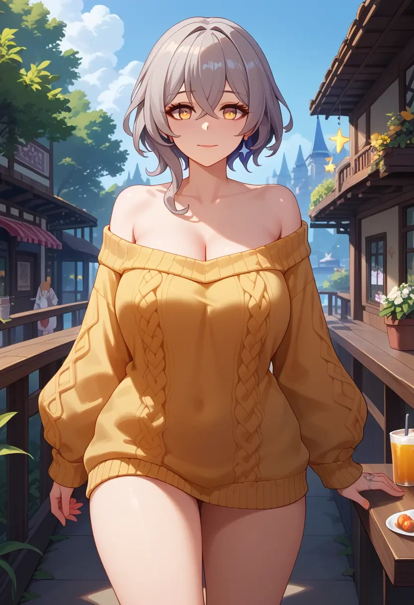 honkai_star_rail,trailblazer_(honkai_star_rail),sweater  - 