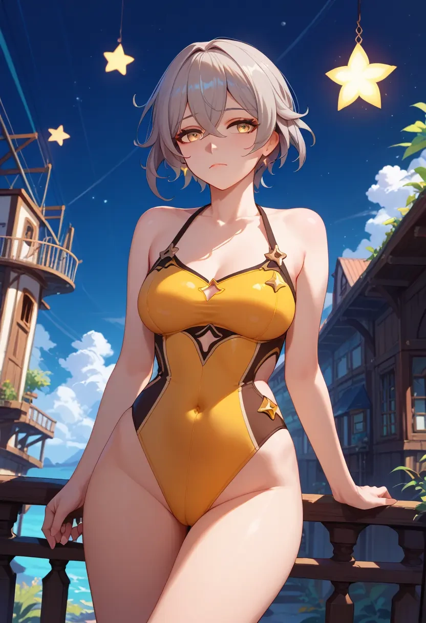 honkai_star_rail,trailblazer_(honkai_star_rail),swimsuit,sexy  - 