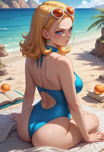 dragon_ball,trunks_(dragon_ball),swimsuit,sexy  - AI generated anime art