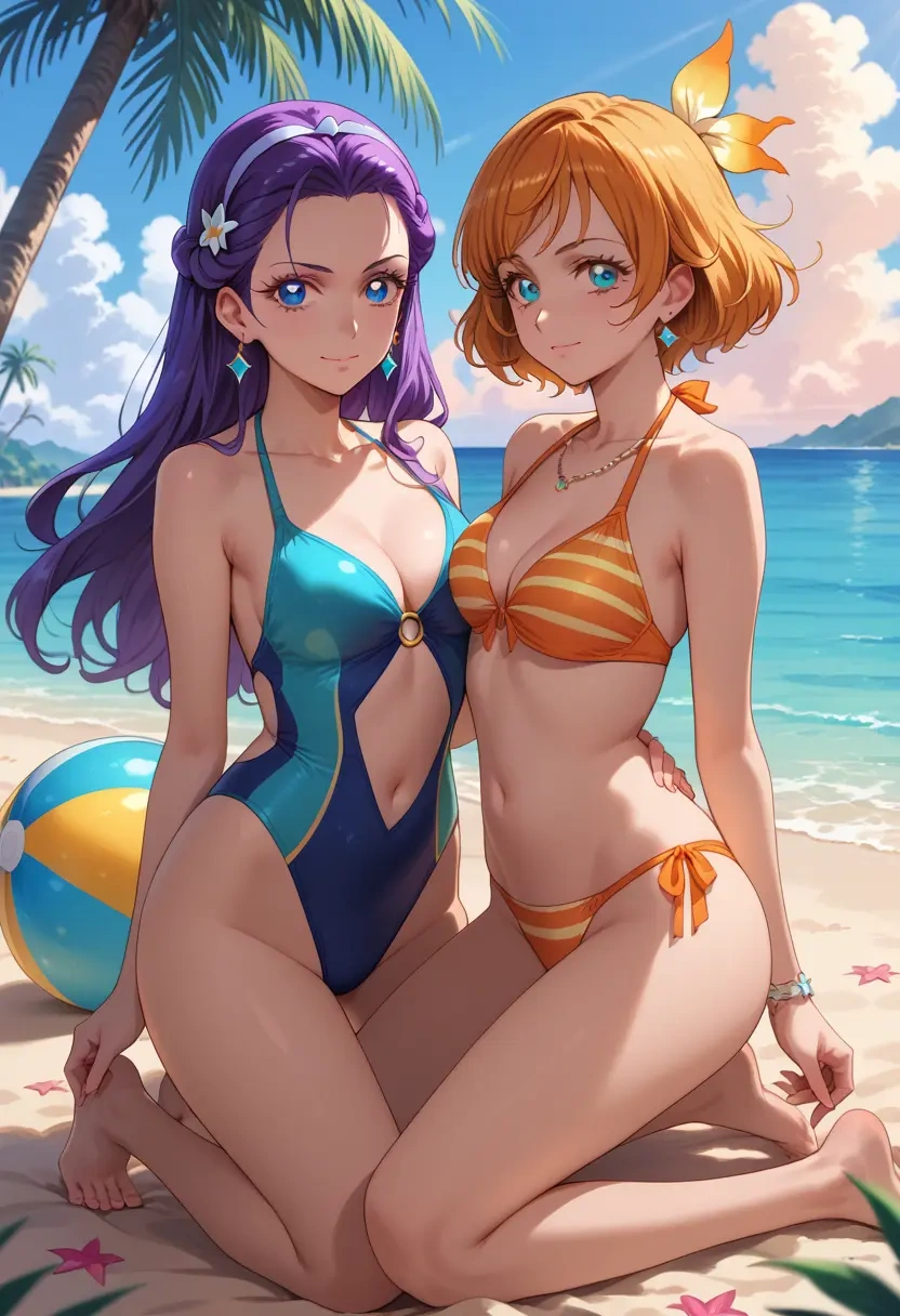 precure,tsukikage_yuri,bikini  - 