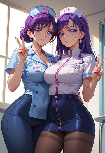 precure,tsukikage_yuri,nurse  - AI generated anime art