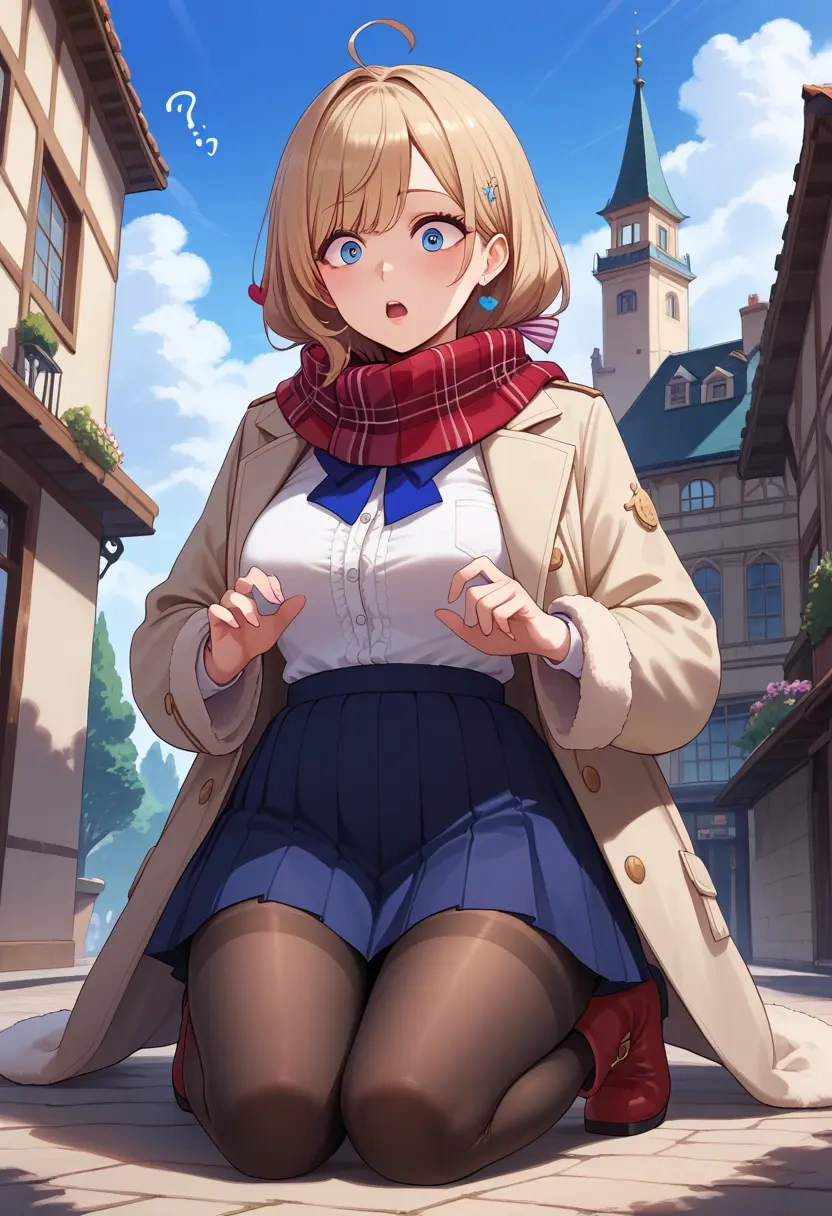 nijisanji,tsukino_mito,winter,student uniform,fur-trimmed coat  - 