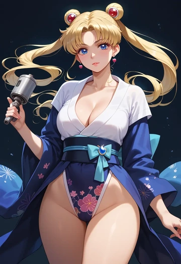 bishoujo_senshi_sailor_moon,tsukino_usagi,kimono,sexy  - AI generated anime art