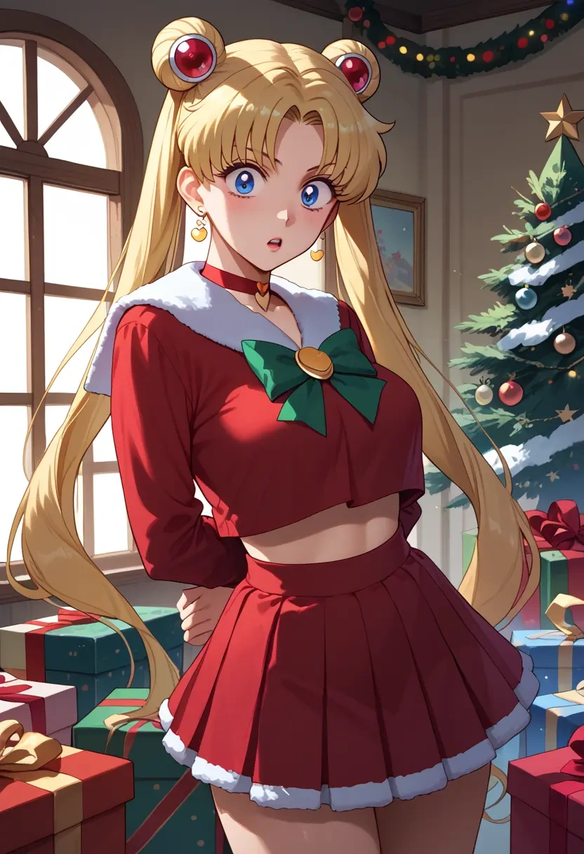 bishoujo_senshi_sailor_moon,tsukino_usagi,Christmas,skirt  - 