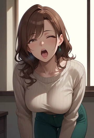 idolmaster,tsukioka_kogane,sweater  - AI generated anime art