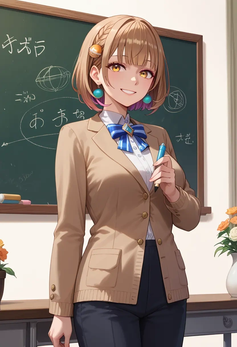 hololive,tsukumo_sana,teacher, sweater  - 