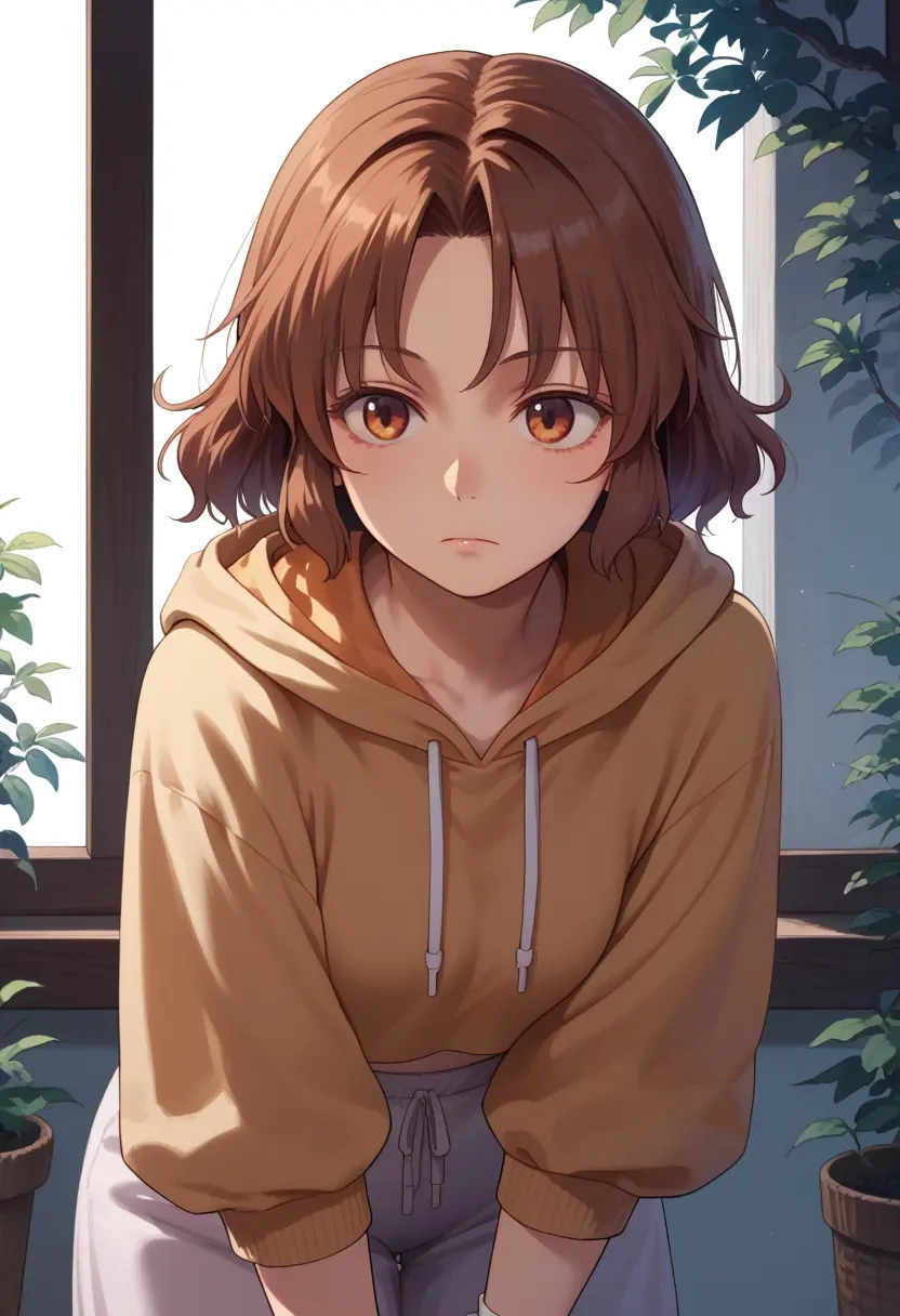 touhou,tsukumo_yatsuhashi,hoodie,cropped,high-waisted joggers  - 