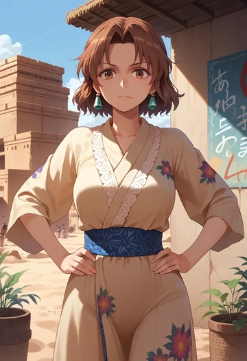 touhou,tsukumo_yatsuhashi,floral graffiti blouse,dolphin shorts  - AI generated anime art