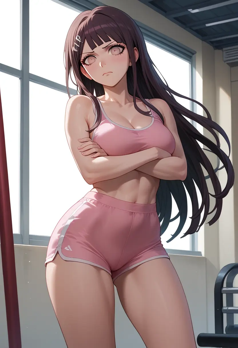 danganronpa_(series),tsumiki_mikan,yoga shorts  - 