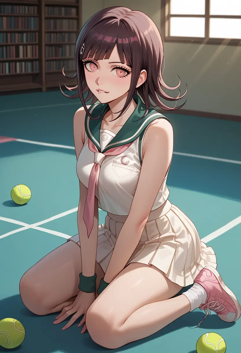 danganronpa_(series),tsumiki_mikan,tennis skirt  - 