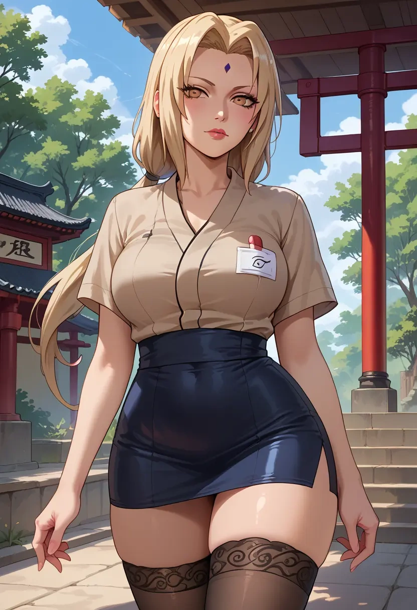 naruto_(series),tsunade_(naruto),nurse pantyhose,mini skirt, sexy  - 