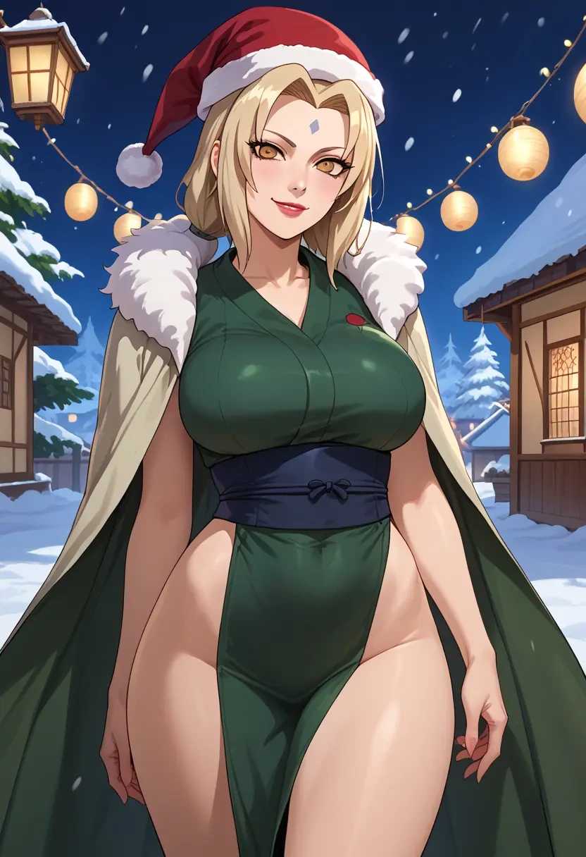 naruto_(series),tsunade_(naruto),Christmas,dress  - 