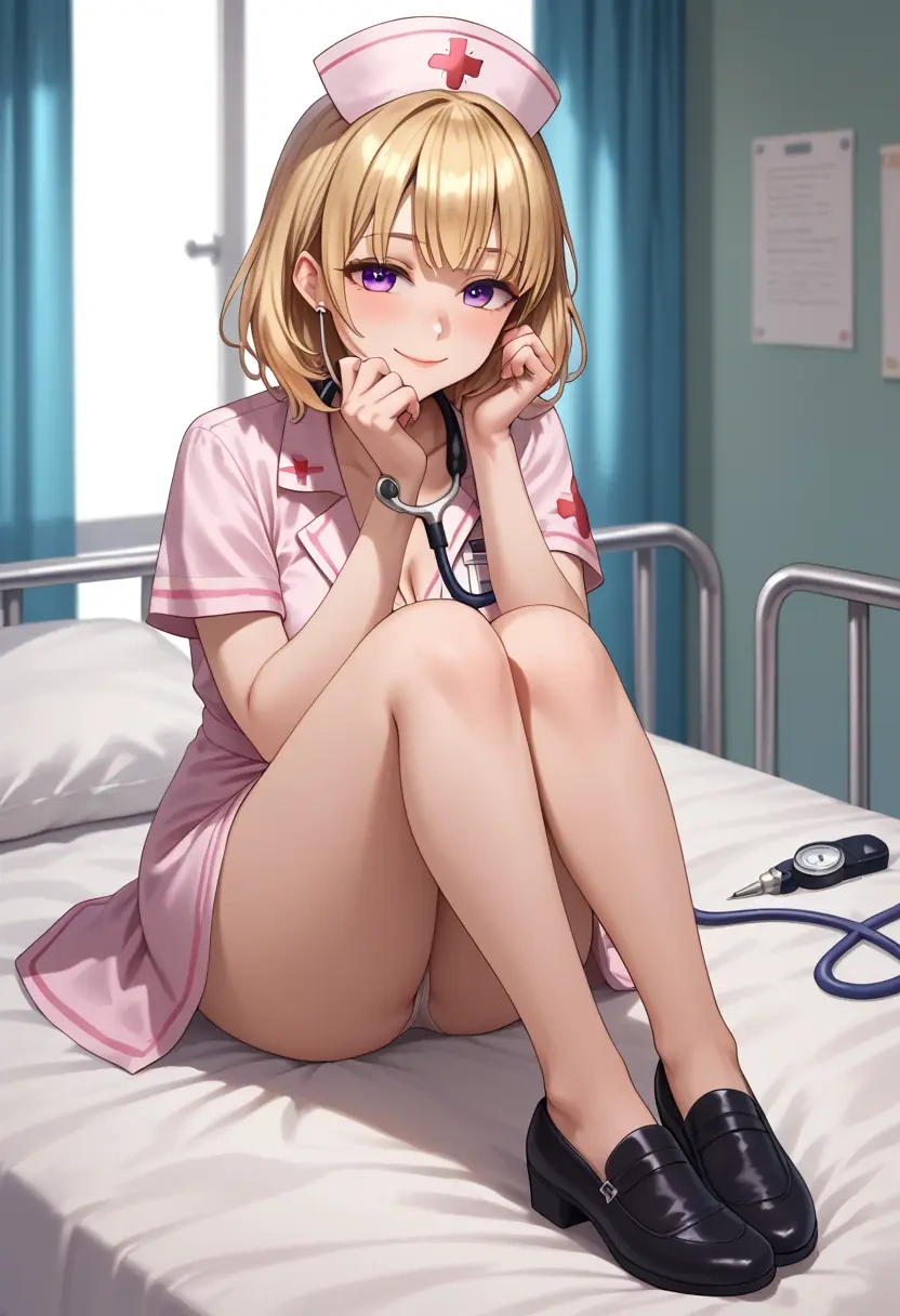 hololive,tsunomaki_watame,nurse  - 