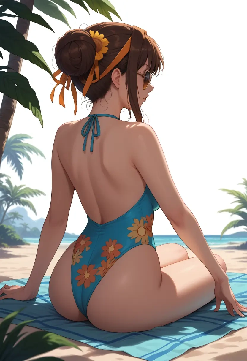 suzumiya_haruhi_no_yuuutsu,tsuruya,swimsuit,sexy  - 