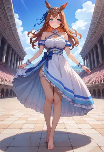 umamusume,twin_turbo_(umamusume),silk slip dress  - AI generated anime art