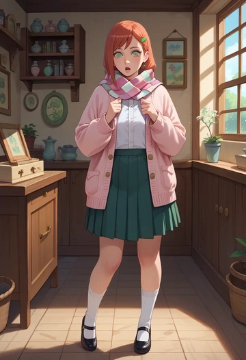 naruto_(series),uchiha_sasuke,spring,student uniform,light cardigan  - AI generated anime art