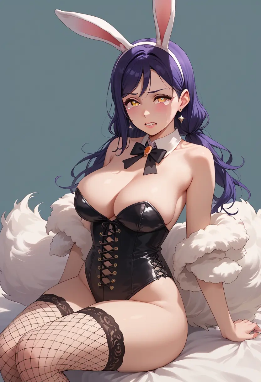 love_live,uehara_ayumu,bunny girl, sexy,stockings  - 