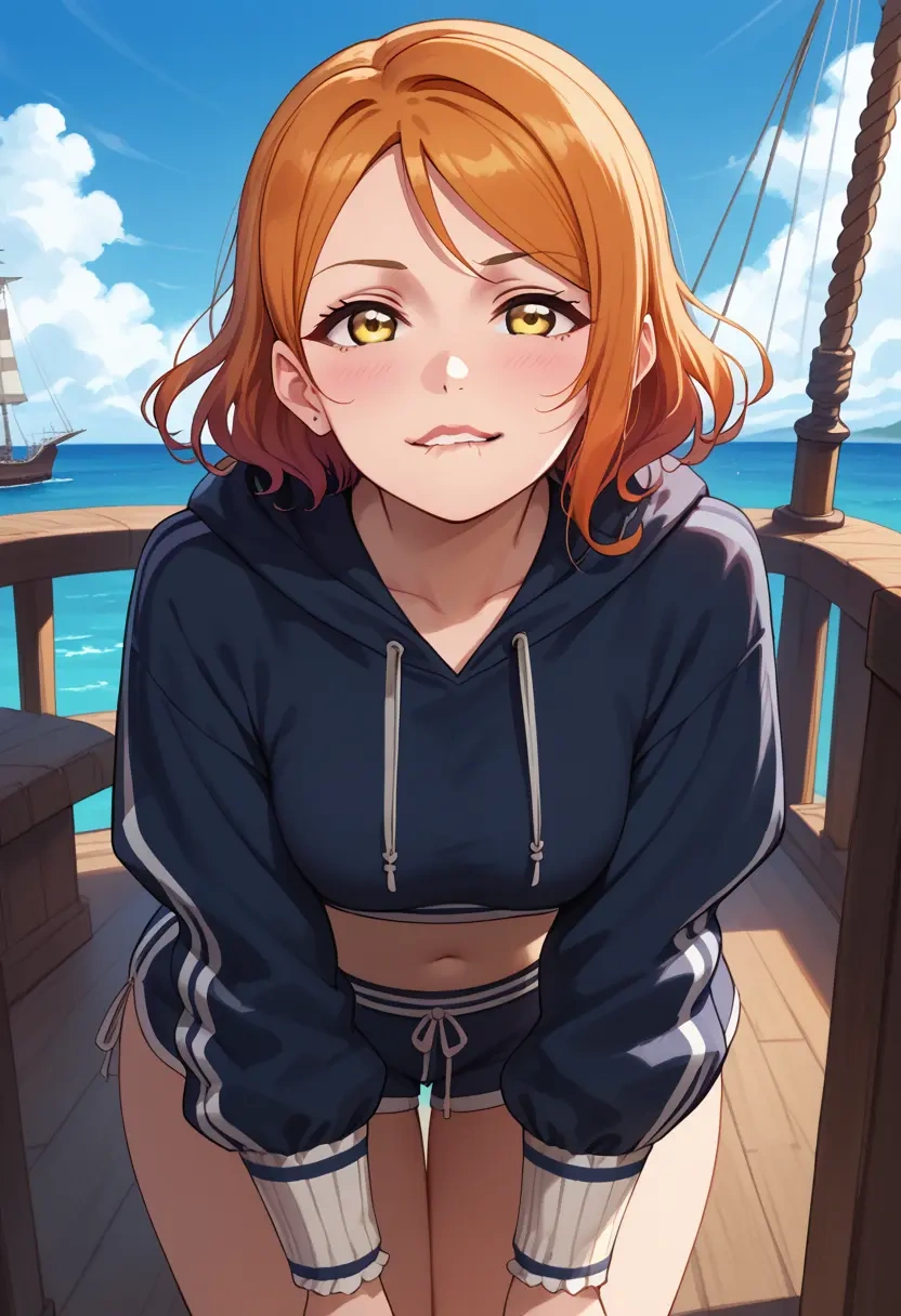 love_live,uehara_ayumu,hoodie,cropped,high-waisted joggers  - 