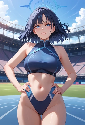 blue_archive,ui_(blue_archive),athletic  - AI generated anime art